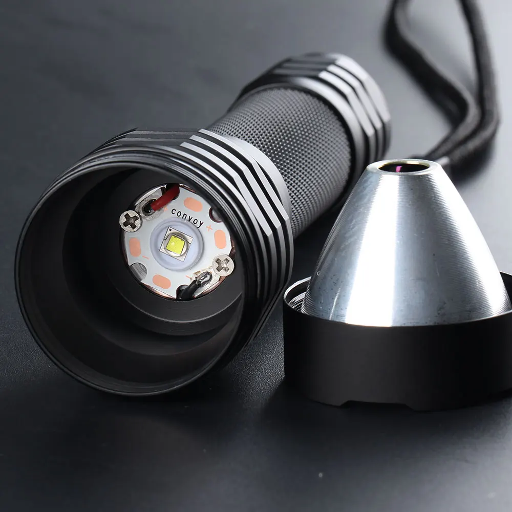 en Ucuz Konvoy M21A LED El Feneri Ile SST40 Led Linterna 21700 Meşale Flaş ışığı Yüksek Güçlü Lanterna Kamp Yürüyüş Taktik ışık