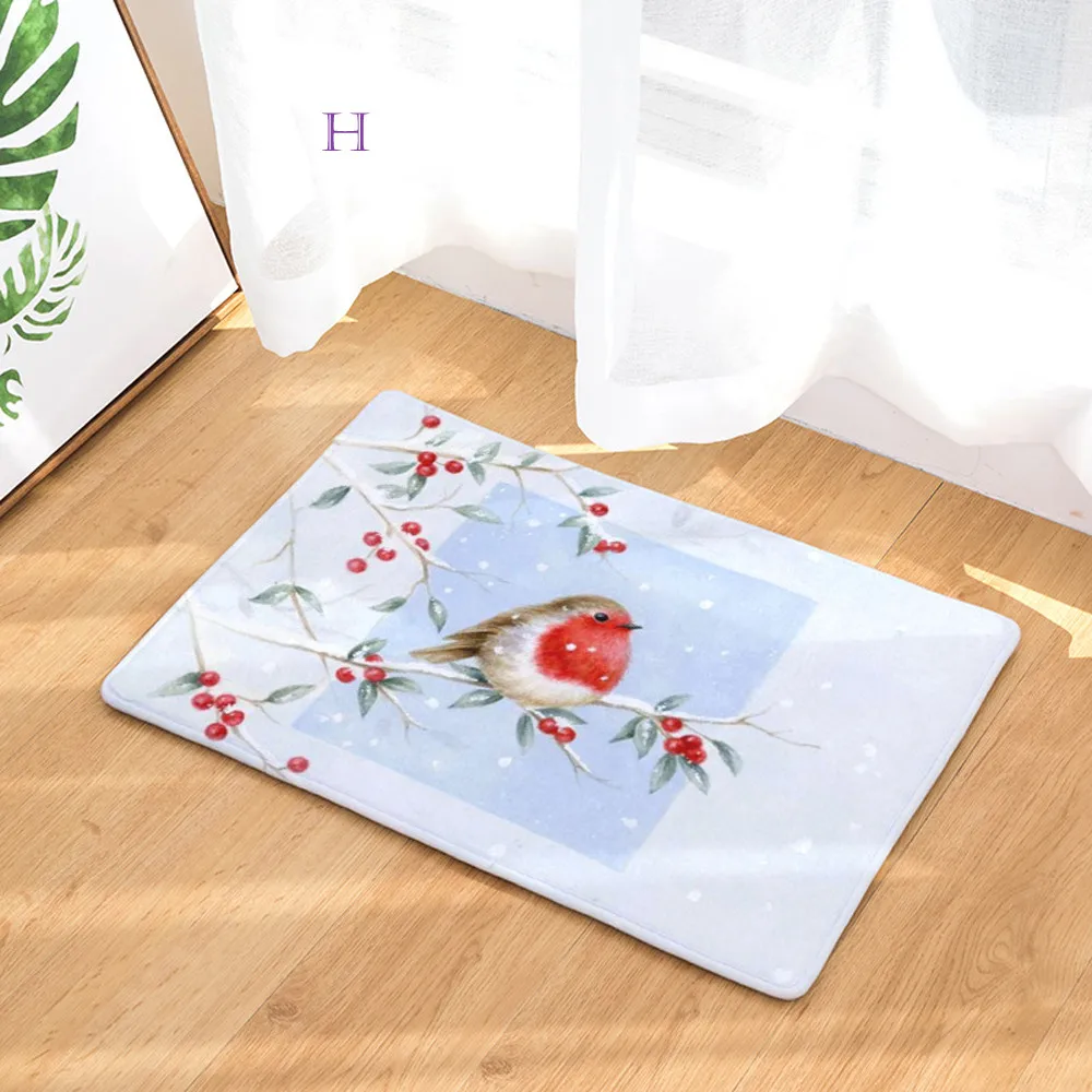 На Рождество для дома нескользящий дверной коврики коврик гостиной кухонь