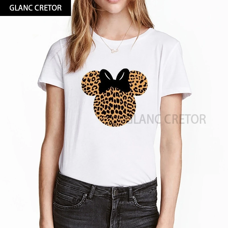 

2021 New T shirt Cute Holiday Tees Women T-Shirt Mouse Shirt Girl Tee