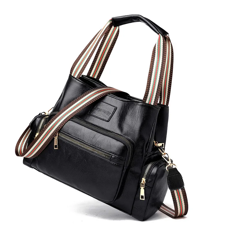 

Fashion women's bag 2021 new fashion PU soft leather ladies backpack large capacity travel bag