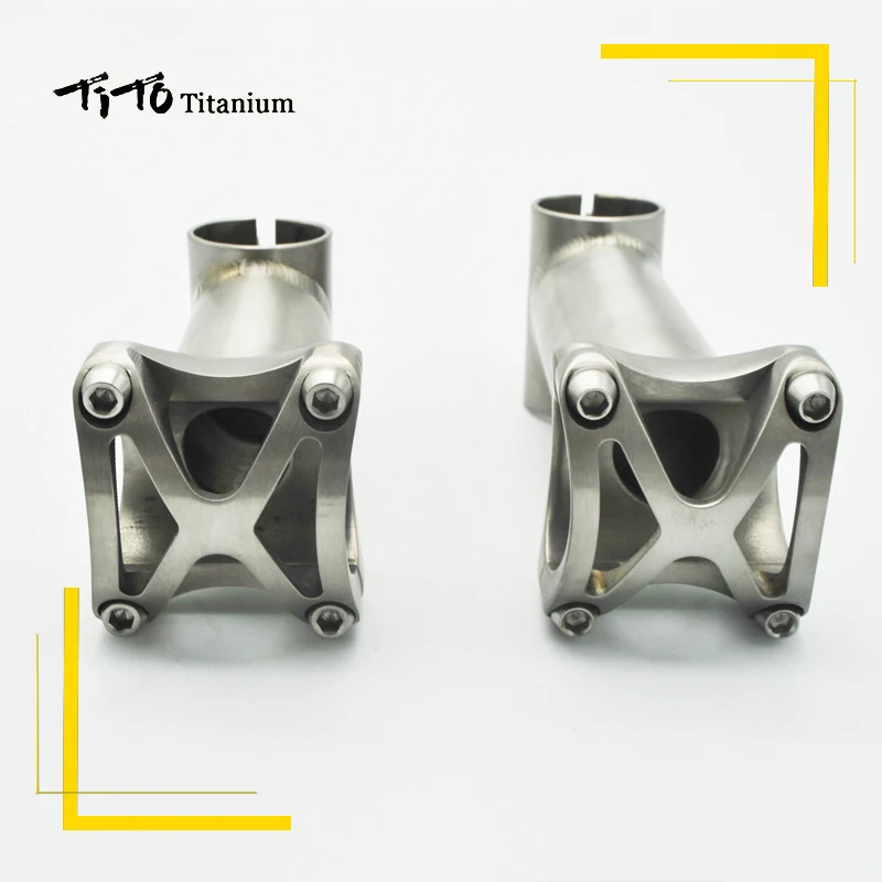 Тито titanium велосипедный вынос руля углеродное волокно MTB Горный Руль для шоссейного велосипеда велосипедная стойка для велосипеда 25,4 мм/31,8 мм x Длина 50/60/70/80/90/100/110/120 мм