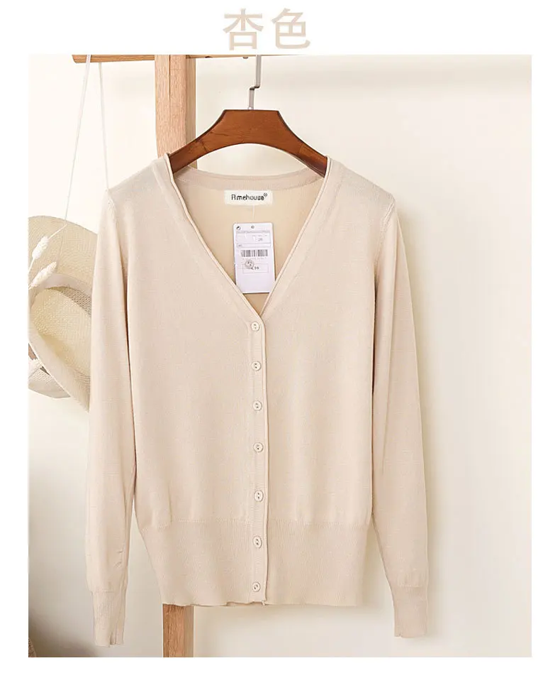 21 цвет, S-6XL,, высокое качество, весна-осень, кардиган для женщин, Повседневный, милый, длинный рукав, вязанный Топ, v-образный вырез, женский свитер, пальто