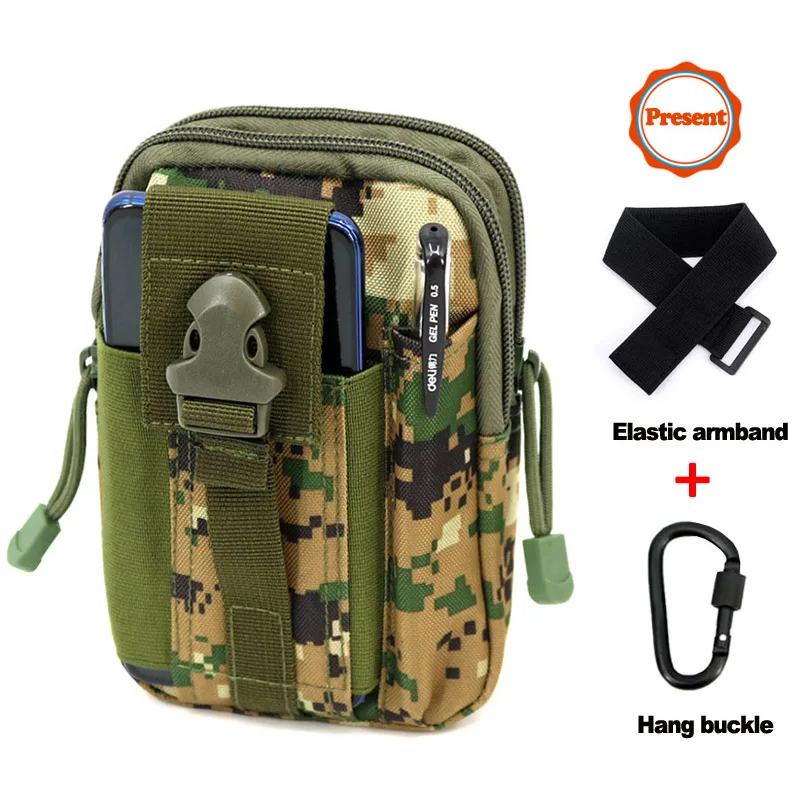 Jungle digital Мужские уличные походные сумки, тактические рюкзаки Molle, сумка на пояс, военный поясной рюкзак, мягкая спортивная сумка для бега, дорожные сумки - Цвет: Jungle digital