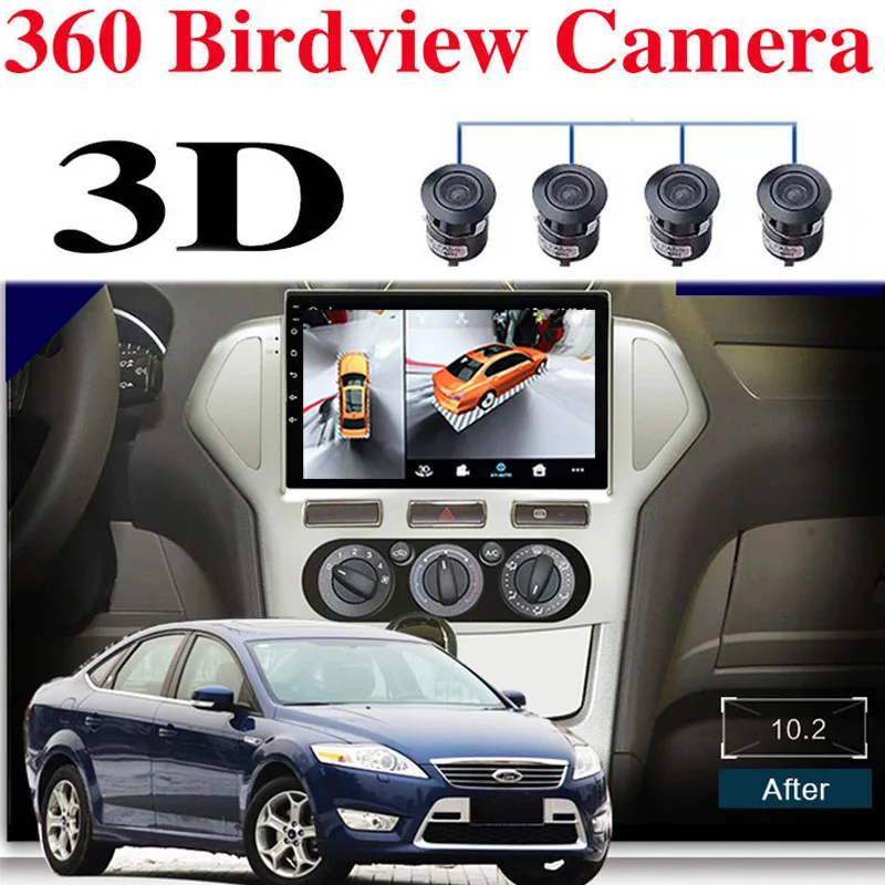 

Автомобильный мультимедийный GPS-навигатор для Ford Mondeo 2006 ~ 2013, радио-навигация, навигатор, встроенный CarPlay 360 BirdView 3D