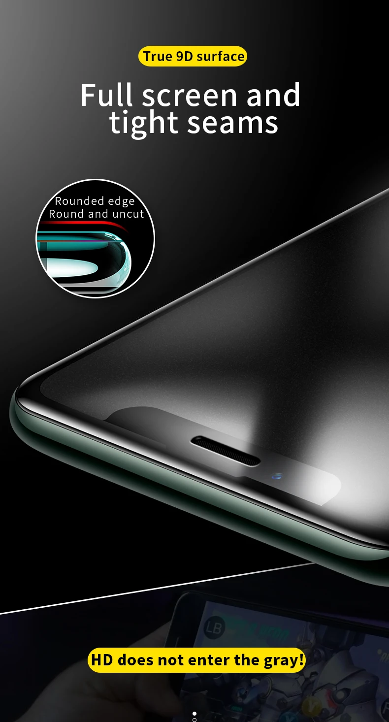 SmartDevil, матовое закаленное стекло для iphone 11 pro max, полное покрытие, защитная пленка, защита экрана 3 H, изогнутая, HD, жесткая пленка