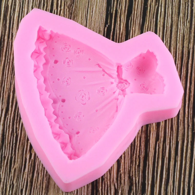 Sugarcraft Dress Silicone Mold Cake Decorating Tools Confectionery Fondant Molds Candy Polymer Clay Chocolate Gumpaste Moulds | Дом и сад