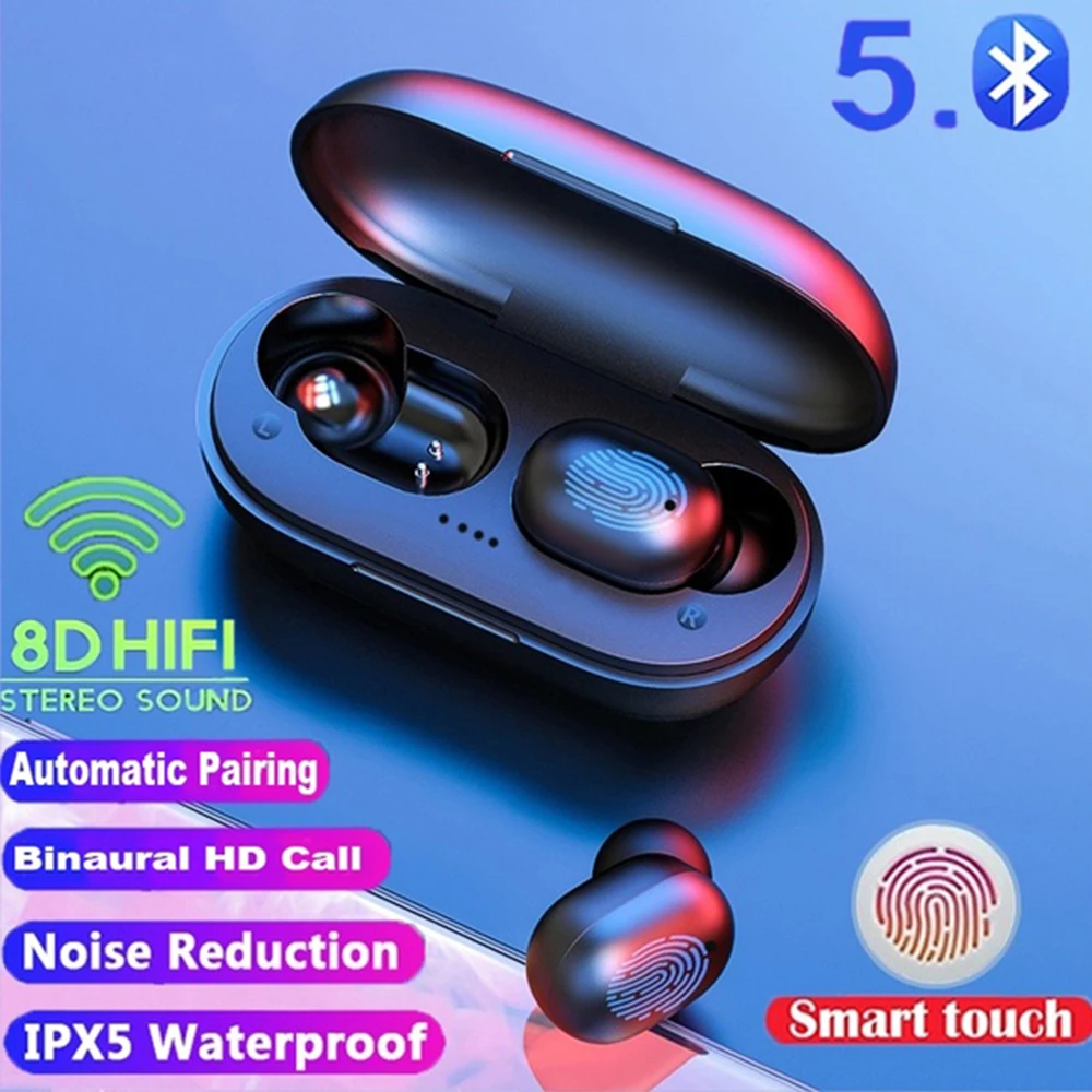 Cewaal A6x TWS Bluetooth 5 0 гарнитура со сканером отпечатков пальцев сенсорная HD