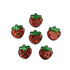 Наклейки с блестками клубника на пальто, джинсы, штаны, аппликация утюгом на одежду, Значки для пальто, нашивки для шитья, 10 шт.лот