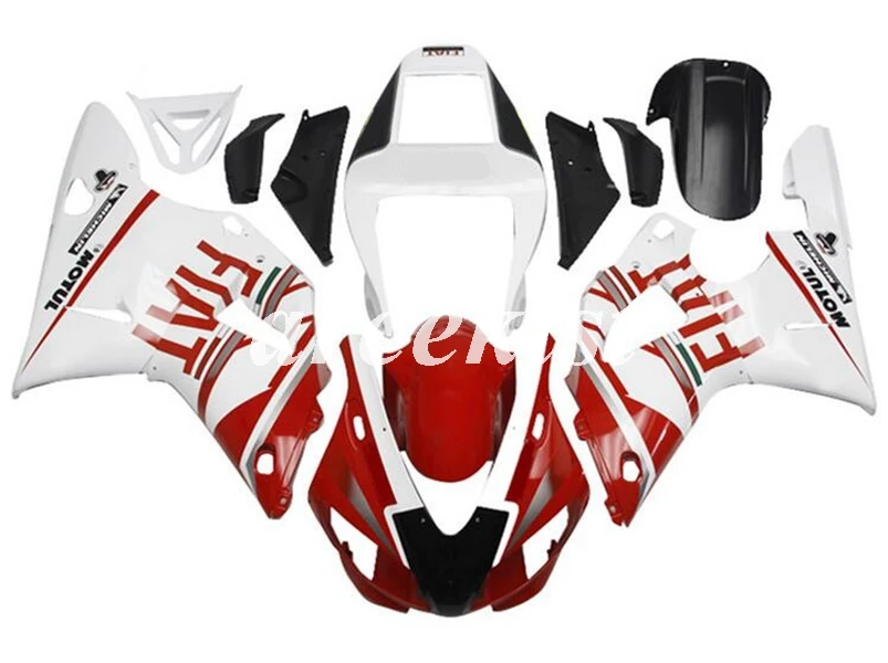 

4 подарки Новый ABS полный обтекатель комплект подходит для YAMAHA YZF-R1 R1 1998 1999 98 99 Кузов Набор красный белый