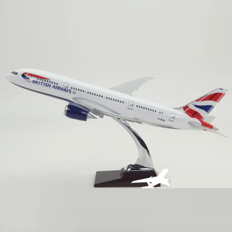 45 47 см BRITISH AIRWAYS B787 модель самолета Модель аэроплана Самолет литья под давлением