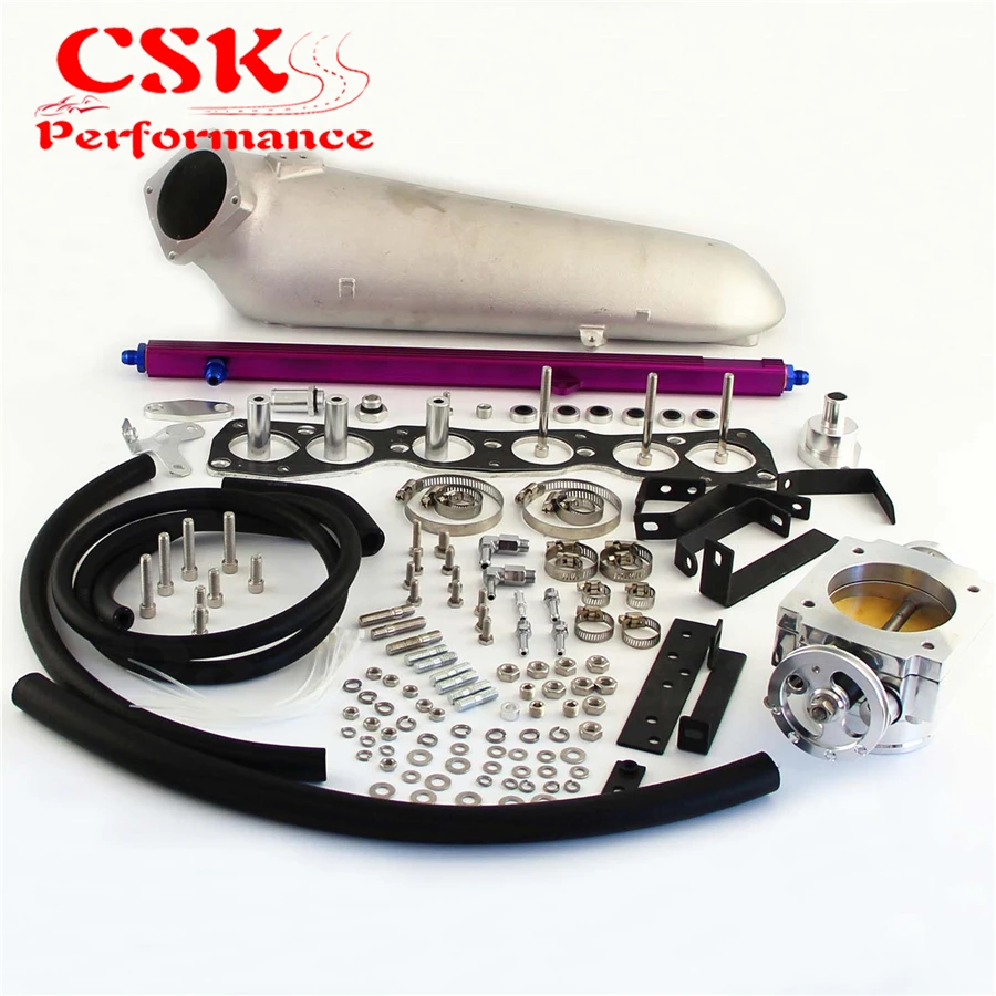 Впускной коллектор + VQ35 80 мм корпус дроссельной заслонки топливная направляющая