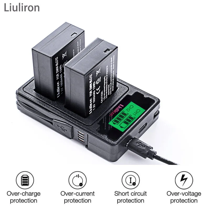 Батарея DMW-BLC12 BLC12E BLC12PP DMW BLC12 батареи+ двойное зарядное устройство для Panasonic Lumix FZ1000, FZ200, FZ300, G5, G6, G7, GH2, DMC-GX8