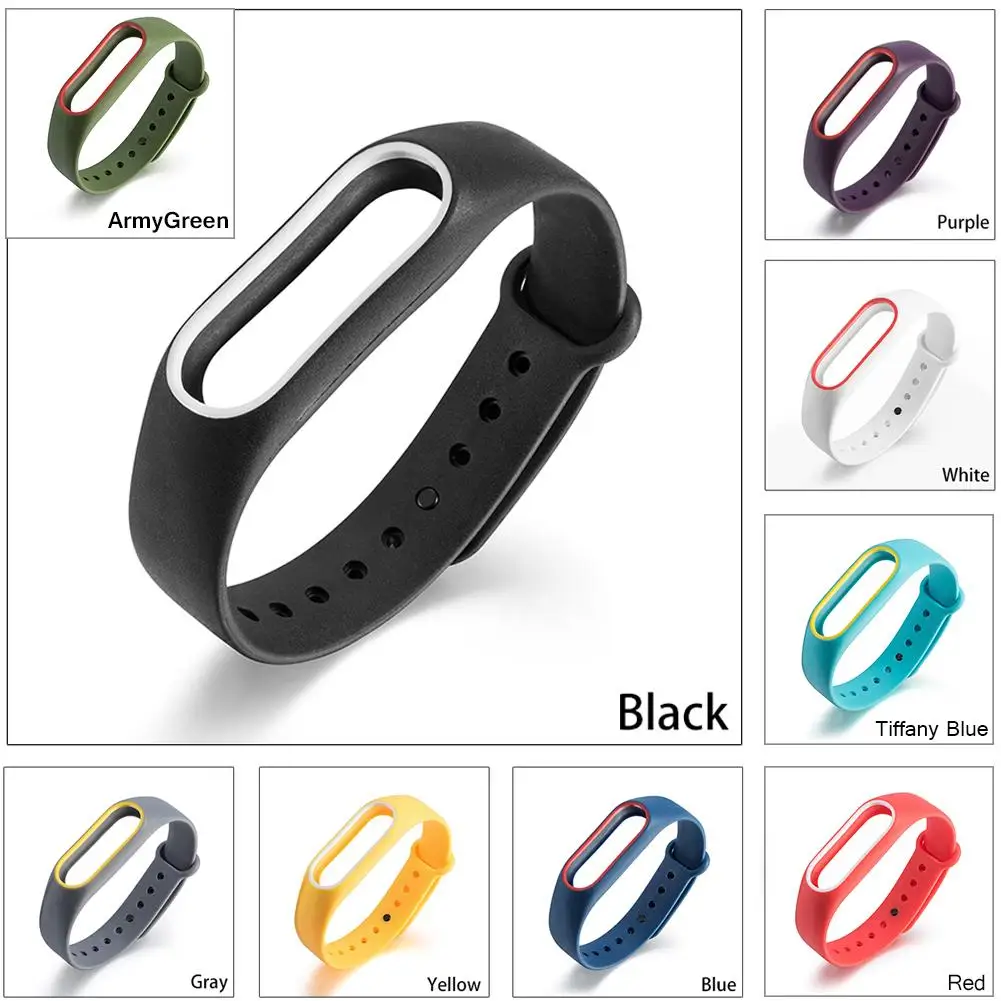 Высококачественный сменный ремешок на запястье с двухцветной крышкой для Xiao mi 2