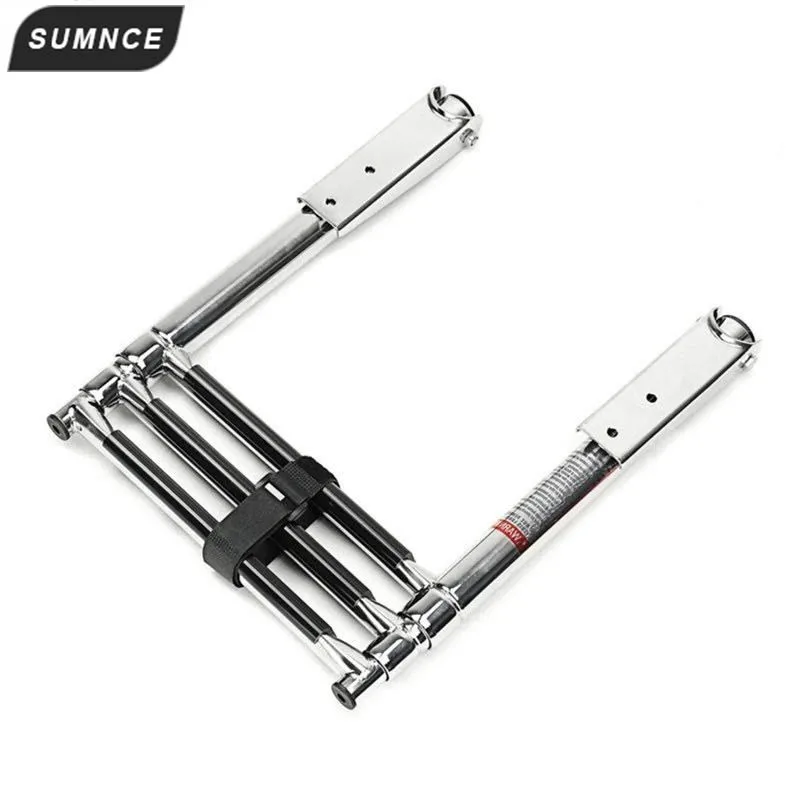 3 Steps Boat Stainless Steel 304 Telescoping Folding Ladder Deck Outboard Swim Platform Boat 3 Steps Boat Stainless Steel 304 Telescoping Folding Ladder Deck Outboard Swim Platform Boat