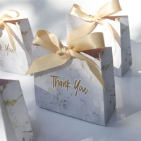 20pcs paper gift bag thank you wedding favors candy box birthday party decoration supplies baby shower diy bake boxes packaging