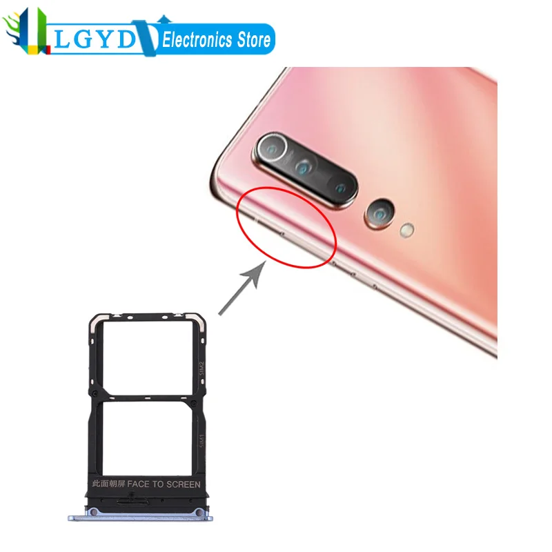 

SIM Card Tray + SIM Card Tray Holder For Xiaomi Mi 10 Phone Card Holder Replacement Spare Parts