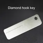 Маленькая Серебристая Бриллиантовая портативная точилка для ножей, портативная многофункциональная Алмазная точилка для рыболовного крючка, точильный камень для улицы