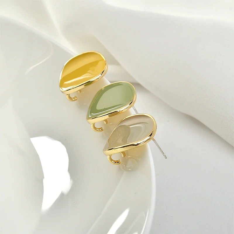 Серьги-гвоздики из сплава Morandi серебряная игла в форме капель серьги для ушей