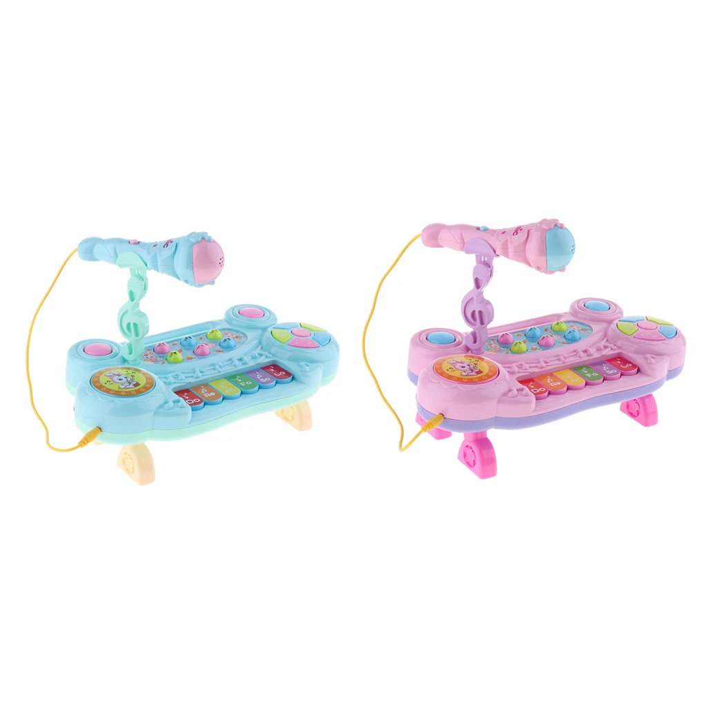 

Kids Battery Organ Piano Keyboard With Microphone Developmental Toy