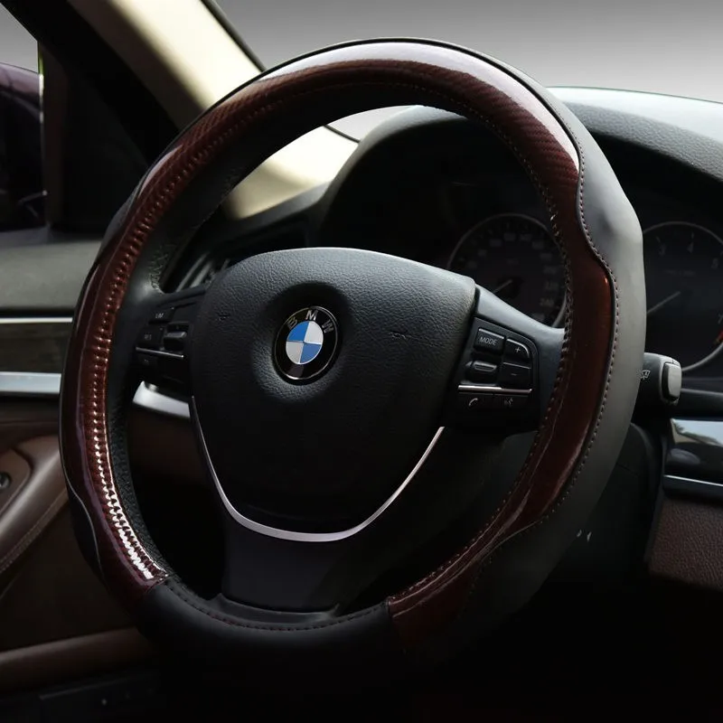 DIY гоночный автомобиль мягкий 38 см чехлы на руль из углеродного волокна натуральной кожи Декор интерьера из натуральной воловьей кожи спортивный Чехол