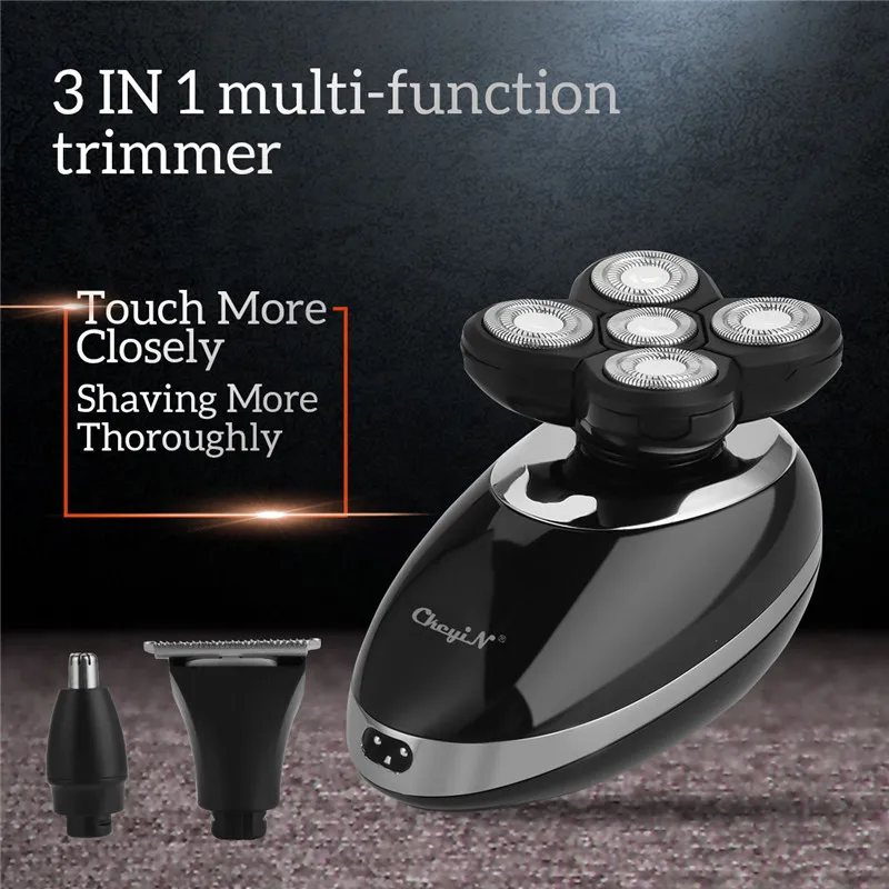 

CkeyiN 5D Rechargeable Shaver Razor Body Nose Ear Hair Removal Beard Trimmer Cordless Hair Clipper Shaving Machines Limit Comb