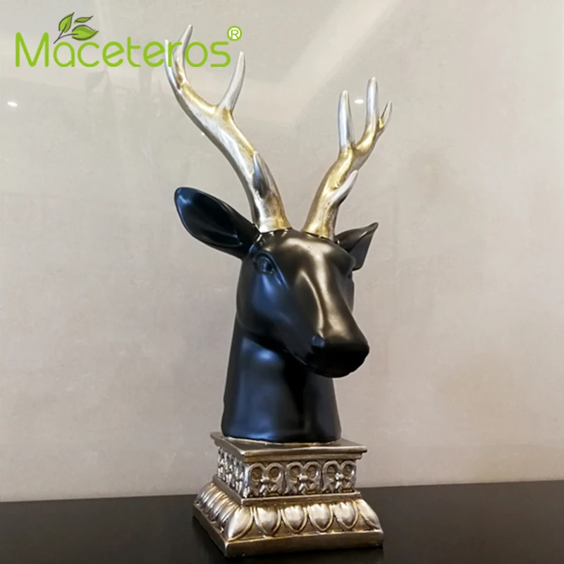 Скандинавские креативные скульптурные украшения с головой оленя из