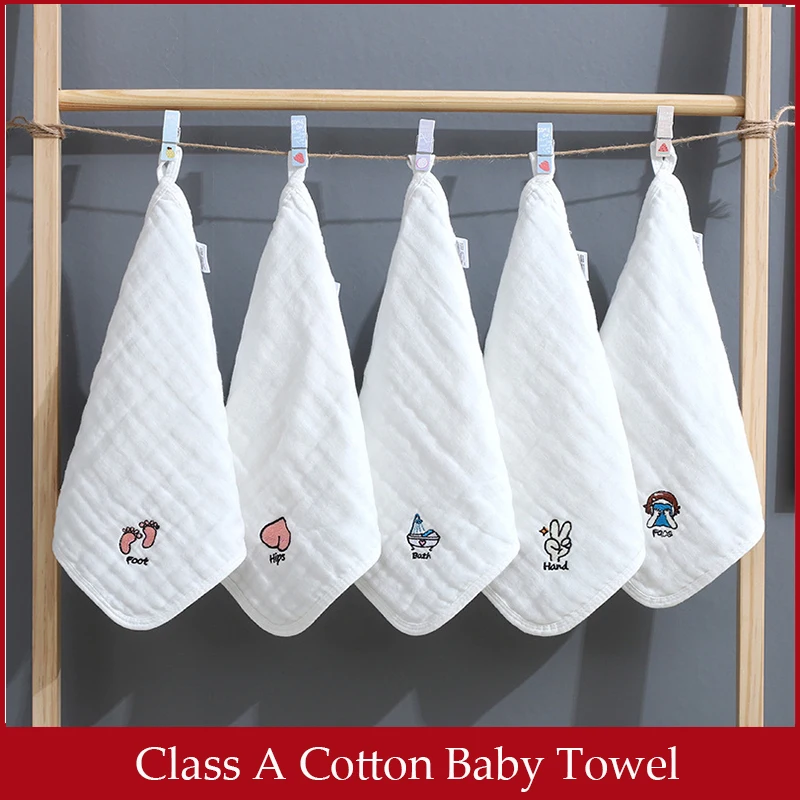 5 шт. полотенца для новорожденных Хлопковое полотенце кормления детей маленькая