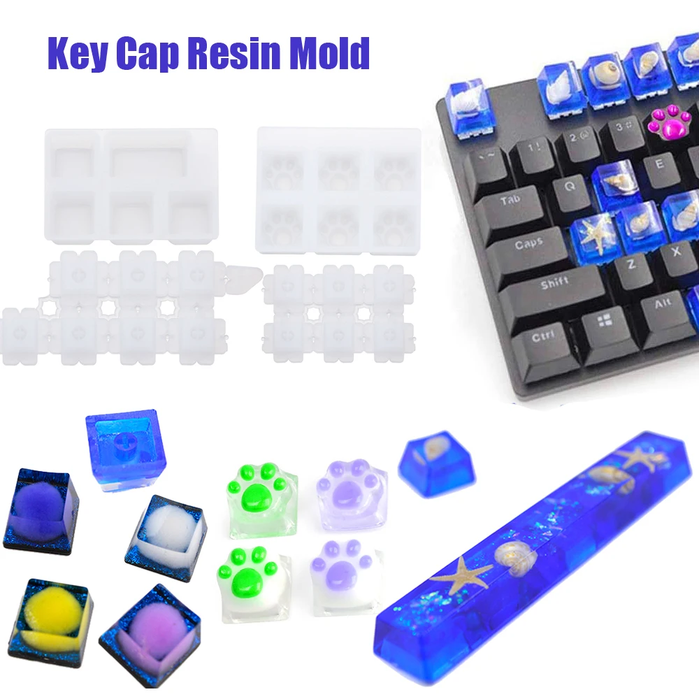 1 шт. DIY Механическая клавишная крышка силиконовая форма кристальная