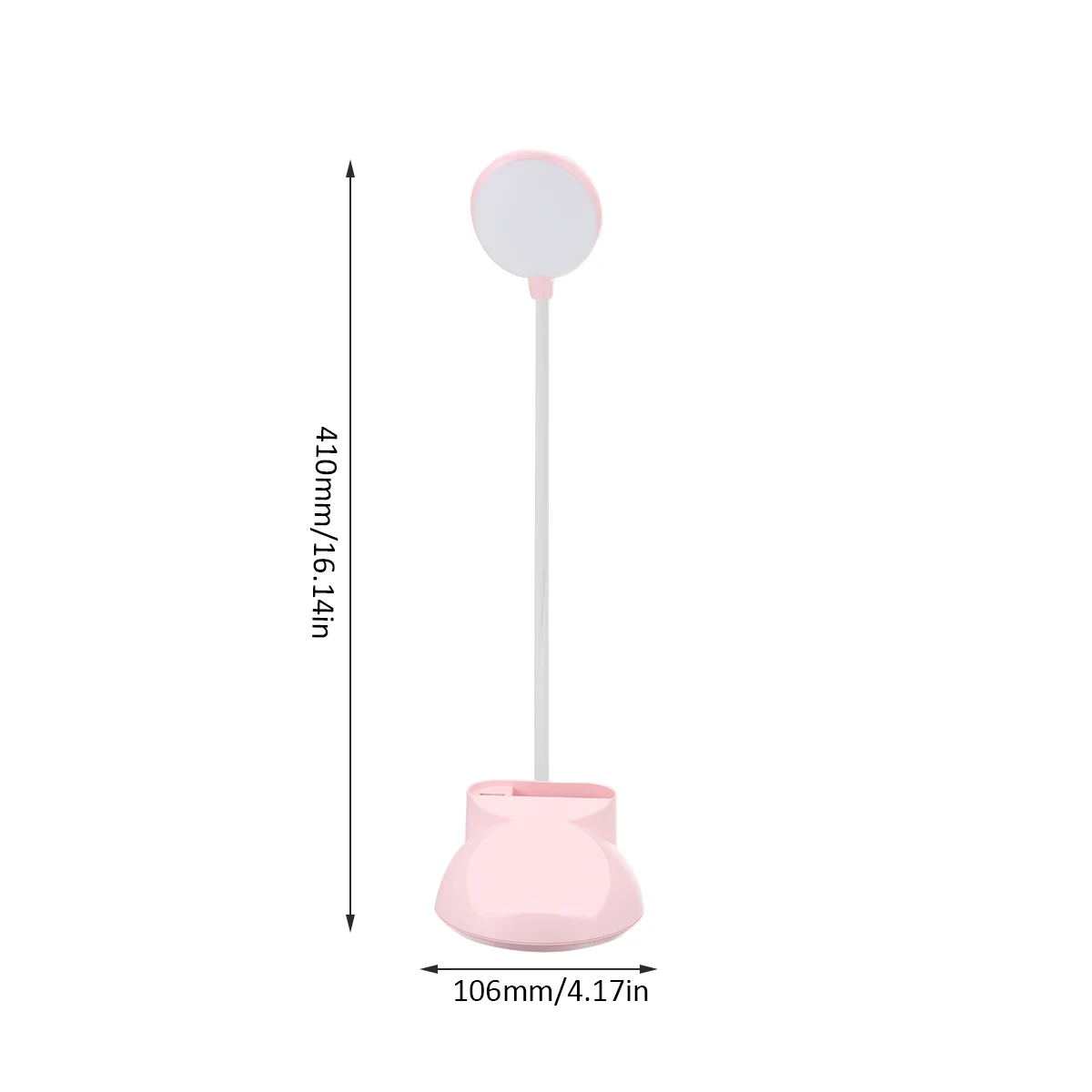 

1.2W Dimmable LED Desk Lamp Flexible USB Rechargeable Reading Light Phone Holder 360 Adjustable Multifunction Table Light