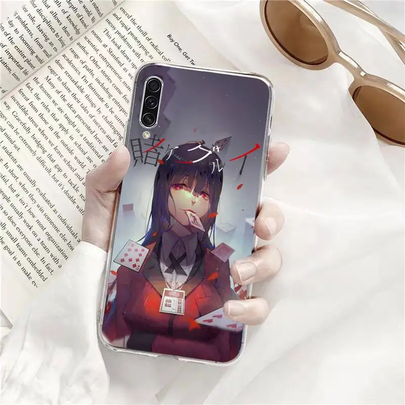

Japanese Anime Kakegurui Jabami Yumeko Phone CaseTransparent Samsung A71 S9 10 20 HUAWEI p30 40 honor 10i 8x note 8 Pro 10t 11