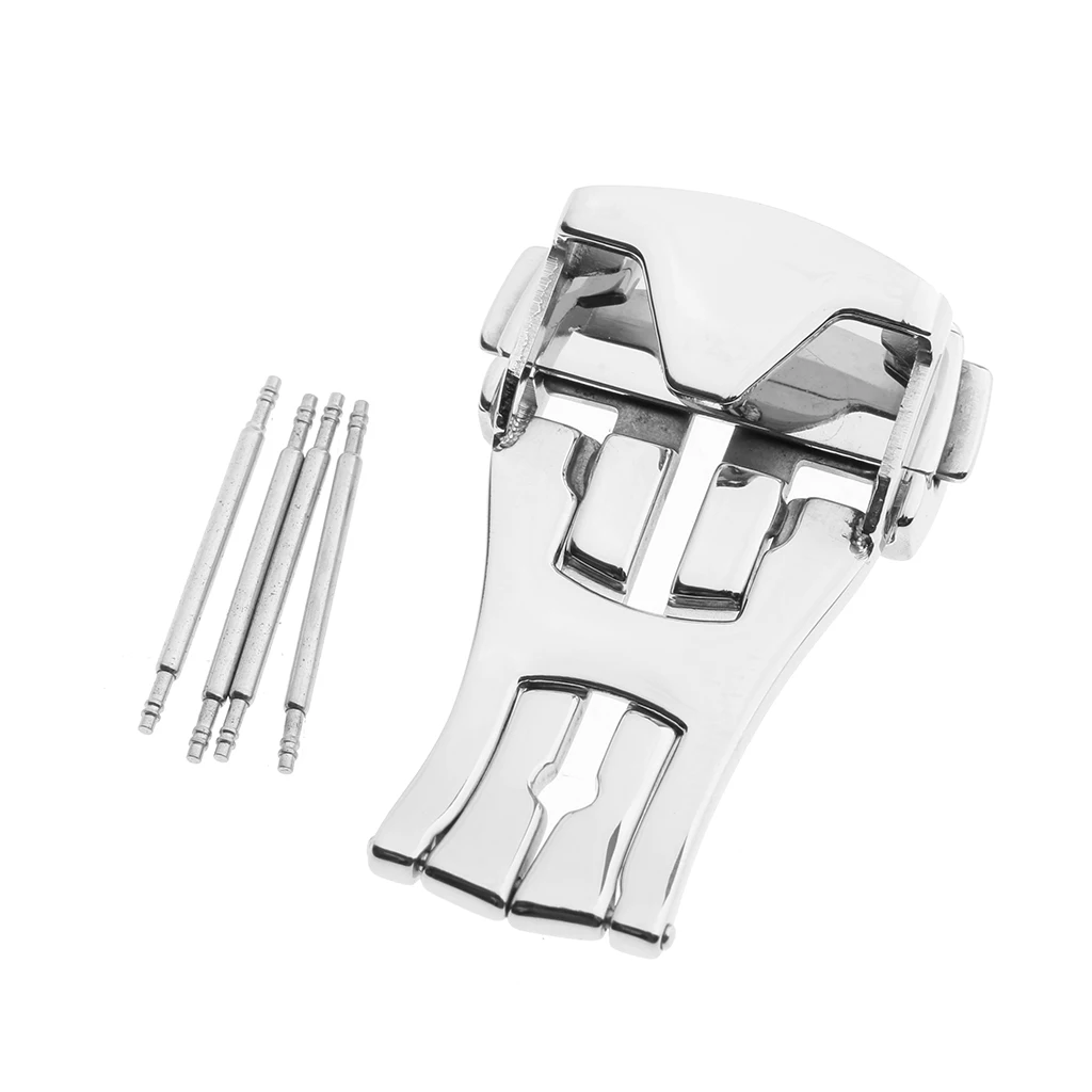 

18mm Classic Deployment Butterfly Clasp WATCH Buckle for Metal Leather Watch Band