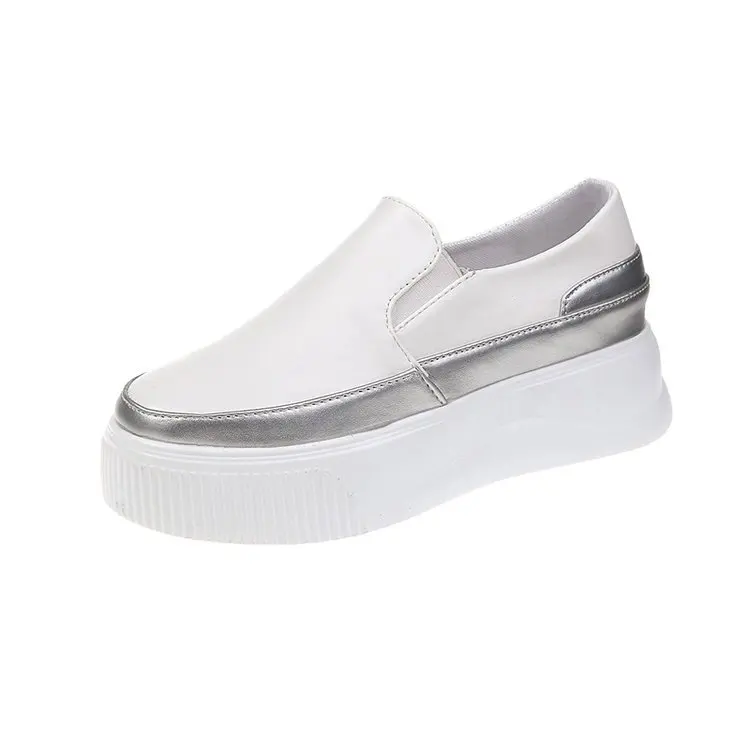 

Women Slip on Loafers Ladies Sewing Platform Vulcanized Shoes Woman PU Leather Fashion Casual Footwear Female Comfort Shoe 2020