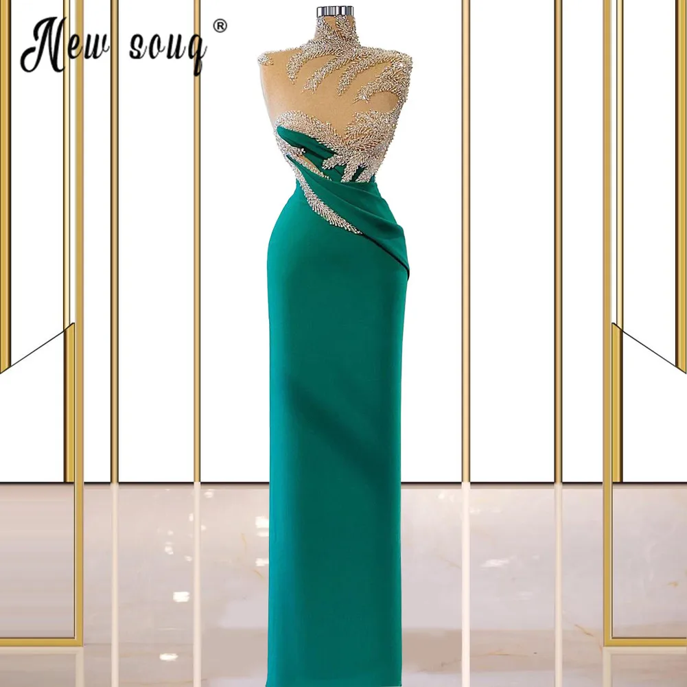 

Женское вечернее платье-русалка, длинное плиссированное платье с бисером, для выпускного вечера, из Дубая, 2021