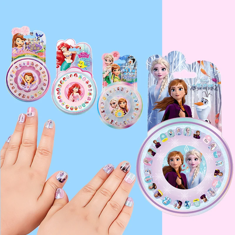 Disney Холодное сердце 2 платья Эльзы и Анны для девочек наклейки ногтей набор