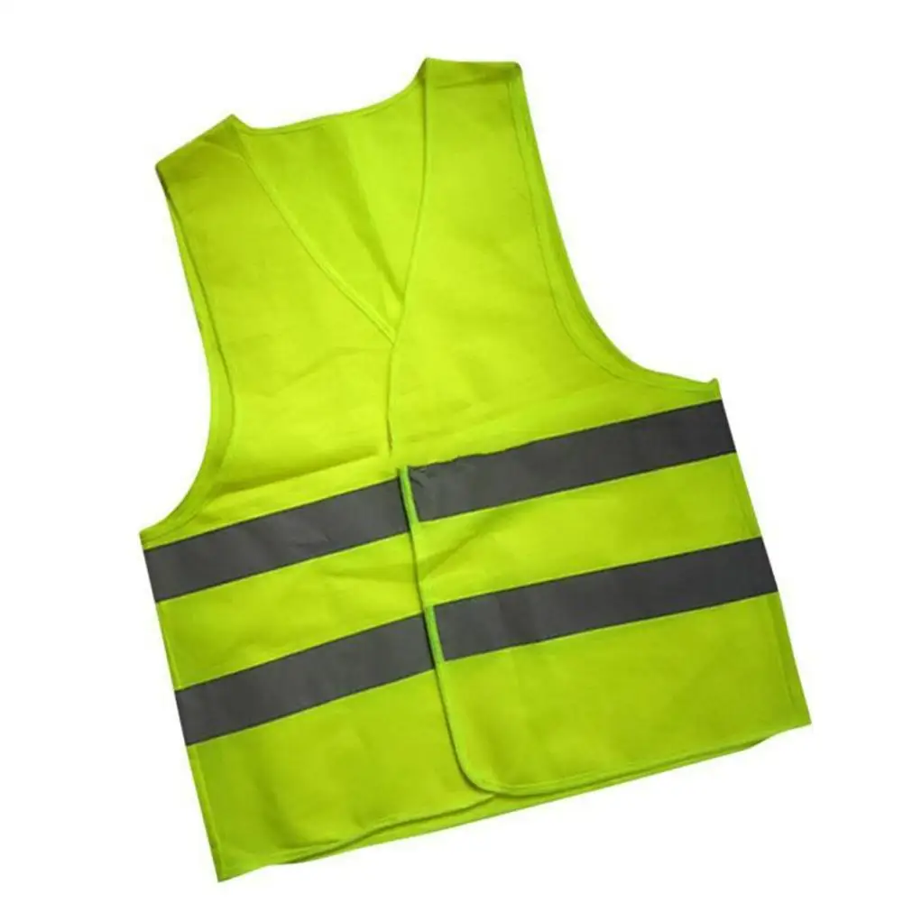 

Unisex Breathable Reflective Stripes Safety Guard Vest Workwear Provides High Visibility Day Night Running Cycle Warning Vest