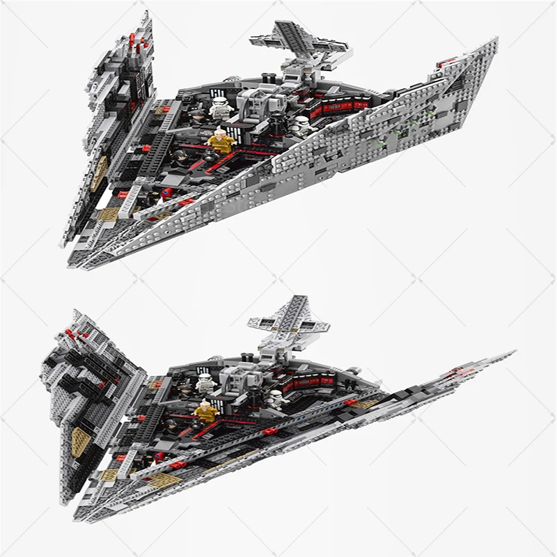 NEW Hot 10901 First Order Star Destroyer Model Building Block Bricks Toys Compatible with MOC Star Wars 75190 Xmas gift