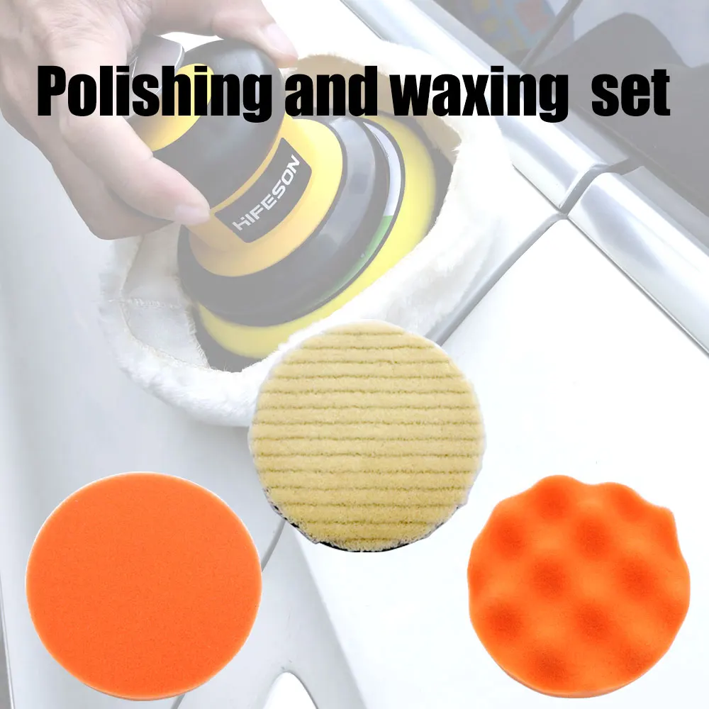 

5''/6'' Round Sanding Paper Wavily Foam Wool Buffing Pad Sander Polisher Accessories -for rust removel Car Care Wood Polishing