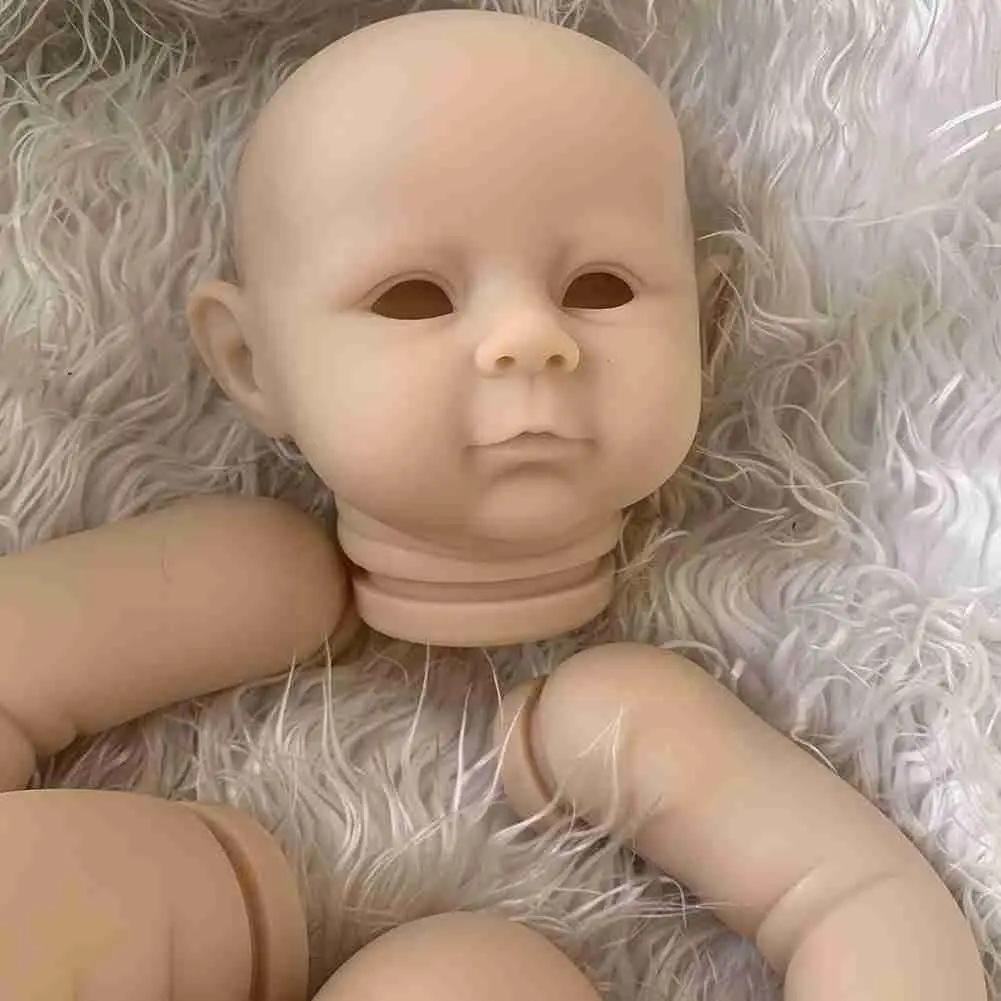 

Cute Lovely Doll With Cloth Body 22Inch Vinyl Unpainted Edition Parts Doll Limited Doll Kit Blank Unfinished F1N1