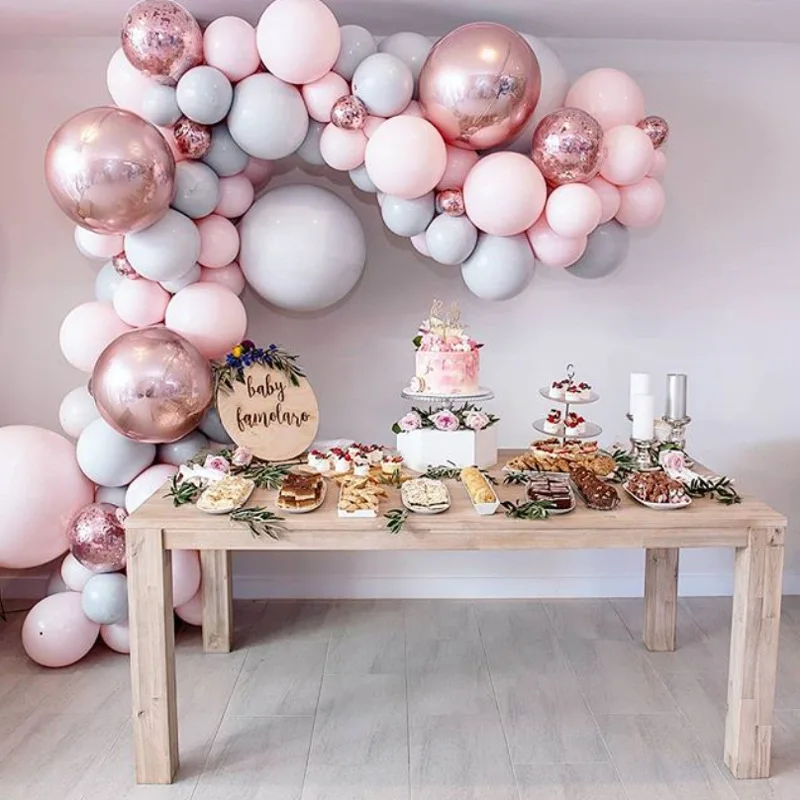 

167Pcs/set Pink Latex Balloons Arland Arch Kit Birthday Wedding Baby Shower Garland Valentine's Day Party Decoration