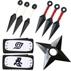 Повязка на голову с рисунком из аниме борито, бутафория кунаи, реквизит для косплея Акацуки, пластиковая модель для мальчиков, детская игрушка в подарок