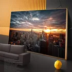 Фон с изображением заката Нью-Йорка