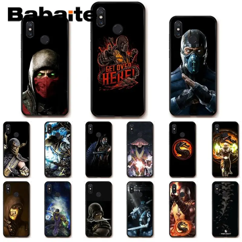 Чехол для xiaomi mi9 Mortal Kombat Новое поступление черный чехол сотового телефона mi8se 6