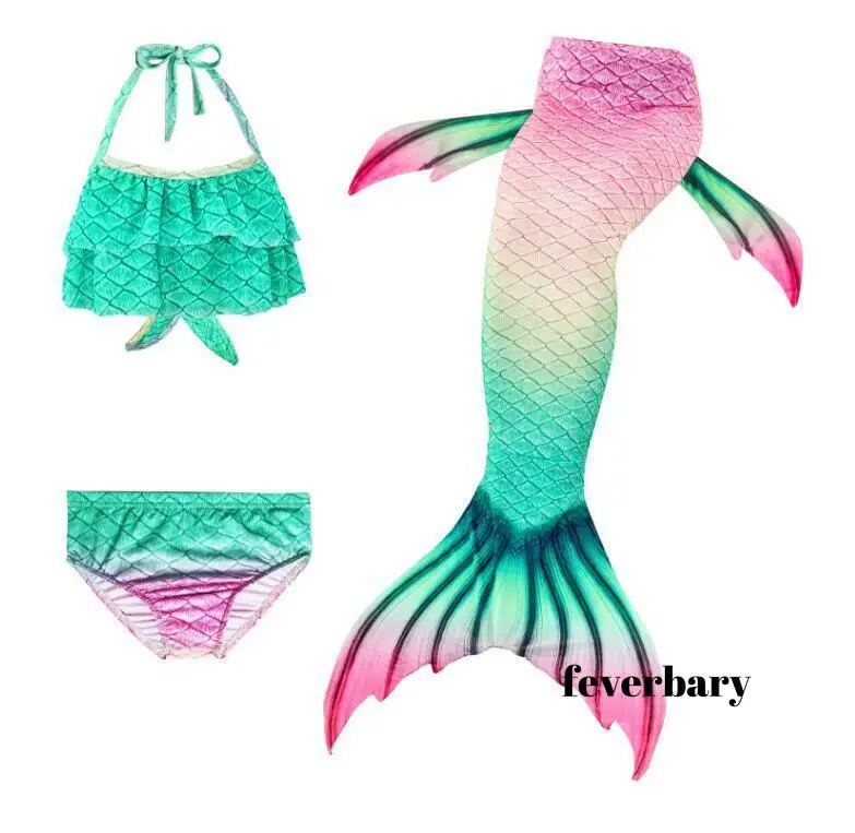 3 шт. детский купальник Русалочка Ариэль|Костюмы для девочек| |