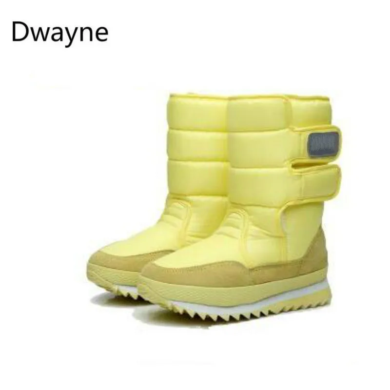 Dwayne/зимние ботинки; коллекция года; Брендовые женские зимние ботинки; обувь для мам; нескользящие Водонепроницаемые гибкие женские модные повседневные ботинки размера плюс 46