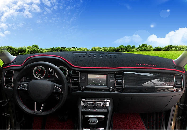 Для Skoda kodiaq LHD покрытие приборной панели автомобиля коврик Избегайте светильник солнцезащитный тент коврик приборная панель ковры планки аксессуары