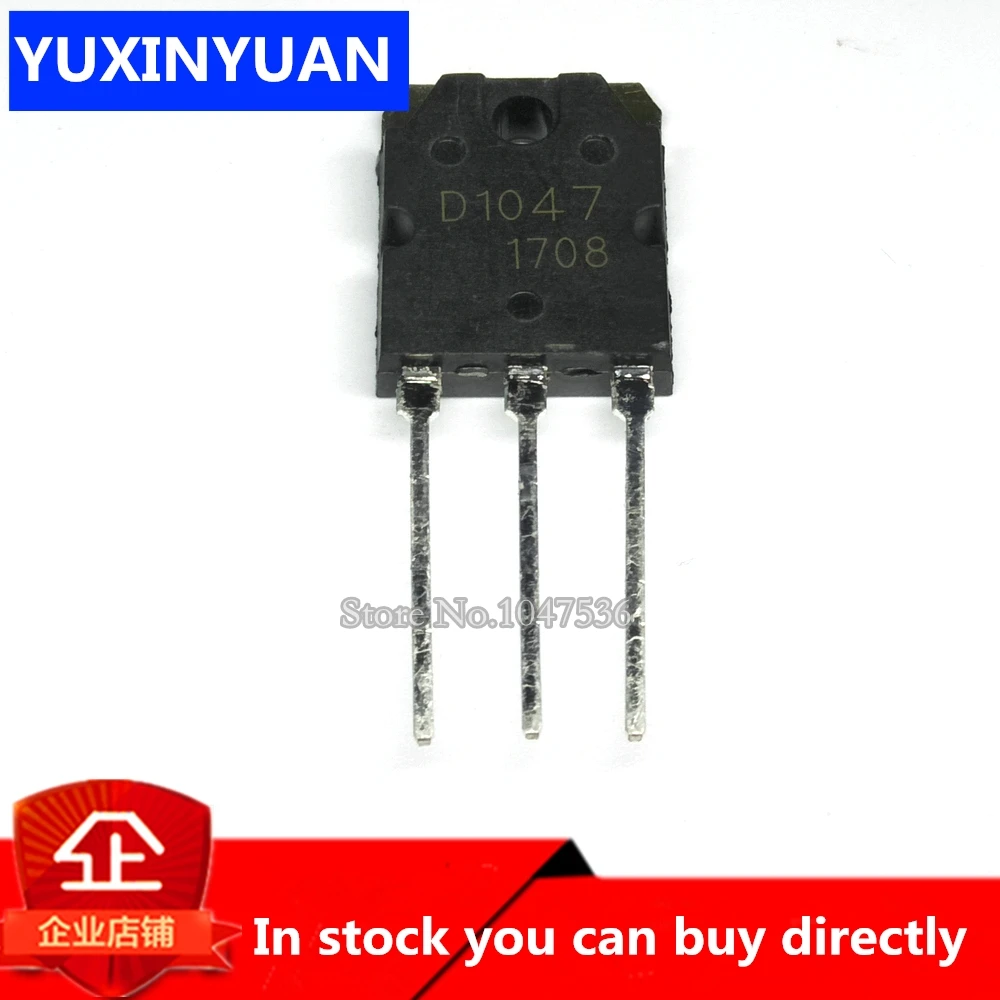 5PCS/LOT 2SD1047 TO-247 D1047 TO-3P POWER TRANSISTORS new and original IC | Электронные компоненты и