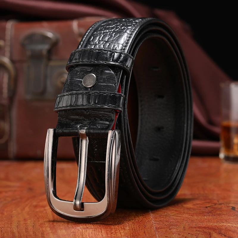 Популярный брендовый ремень MINGLILONG с крокодиловым узором Высококачественный