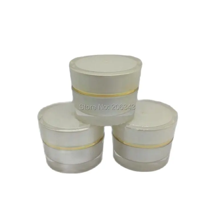 5 г акриловая конусная жемчужная белая кремовая бутылка косметический контейнер