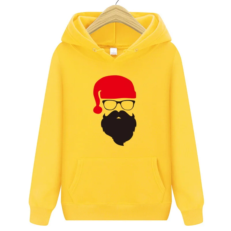 Новые толстовки мужские с длинным рукавом Толстовка Дед Мороз Санта Рождество