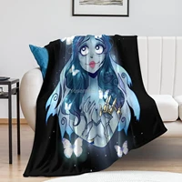 rnnwosio nightmare before christmas super soft anti swelling blanket japanese animation art warm and comfortable home decoration